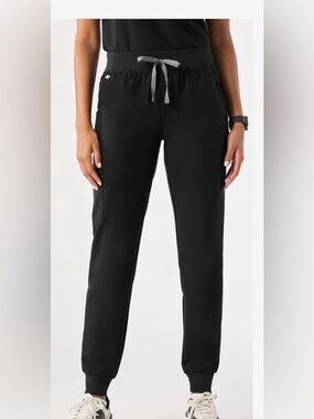 Figs Black Women's Jogger Pants with Drawstring Waist